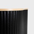 Masuta de cafea Gebo, Homla, 47x37x47.5 cm, MDF, negru/natur
