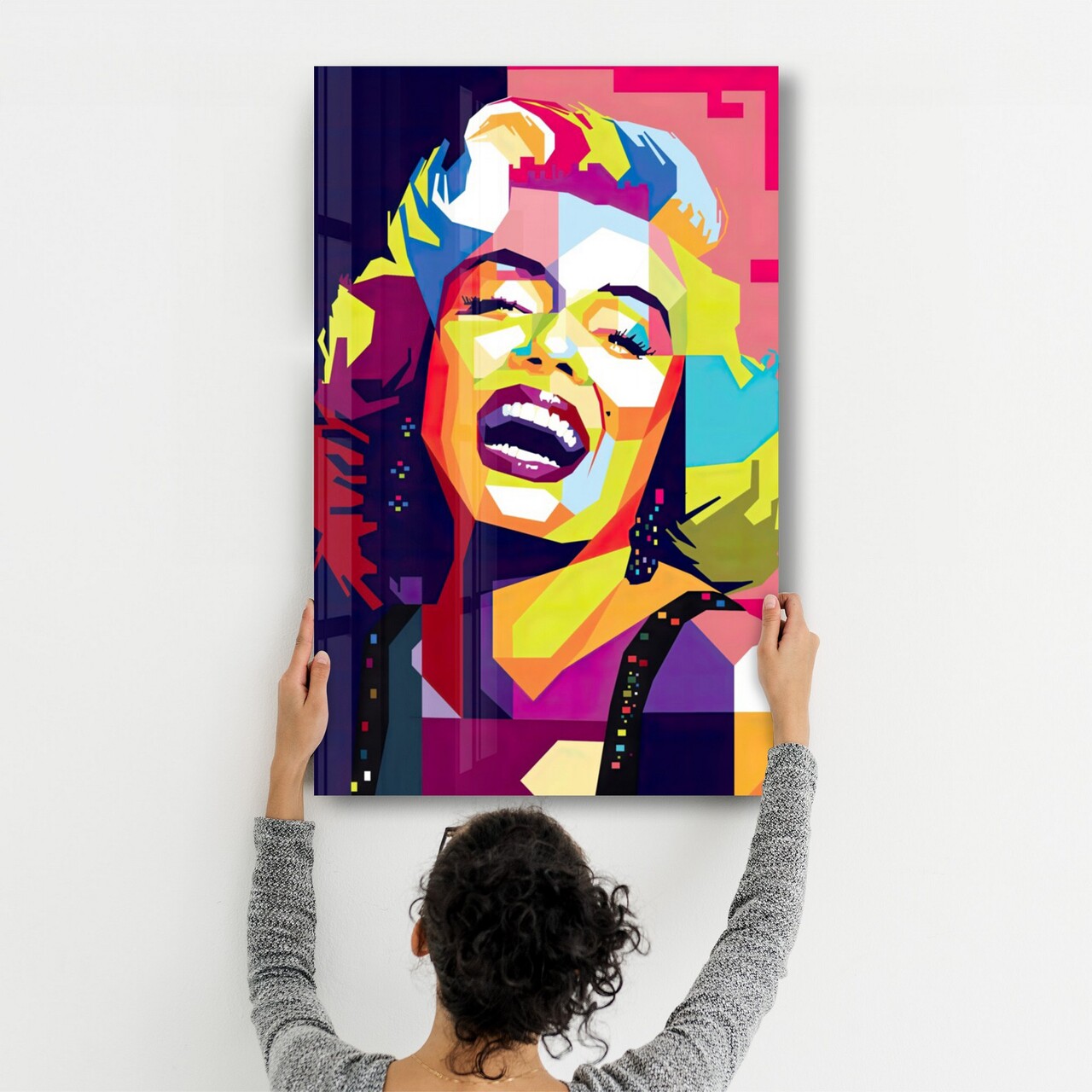 Tablou decorativ, OGLS-9032, Dimensiune: 35 x 55 cm, Multicolor - view 2