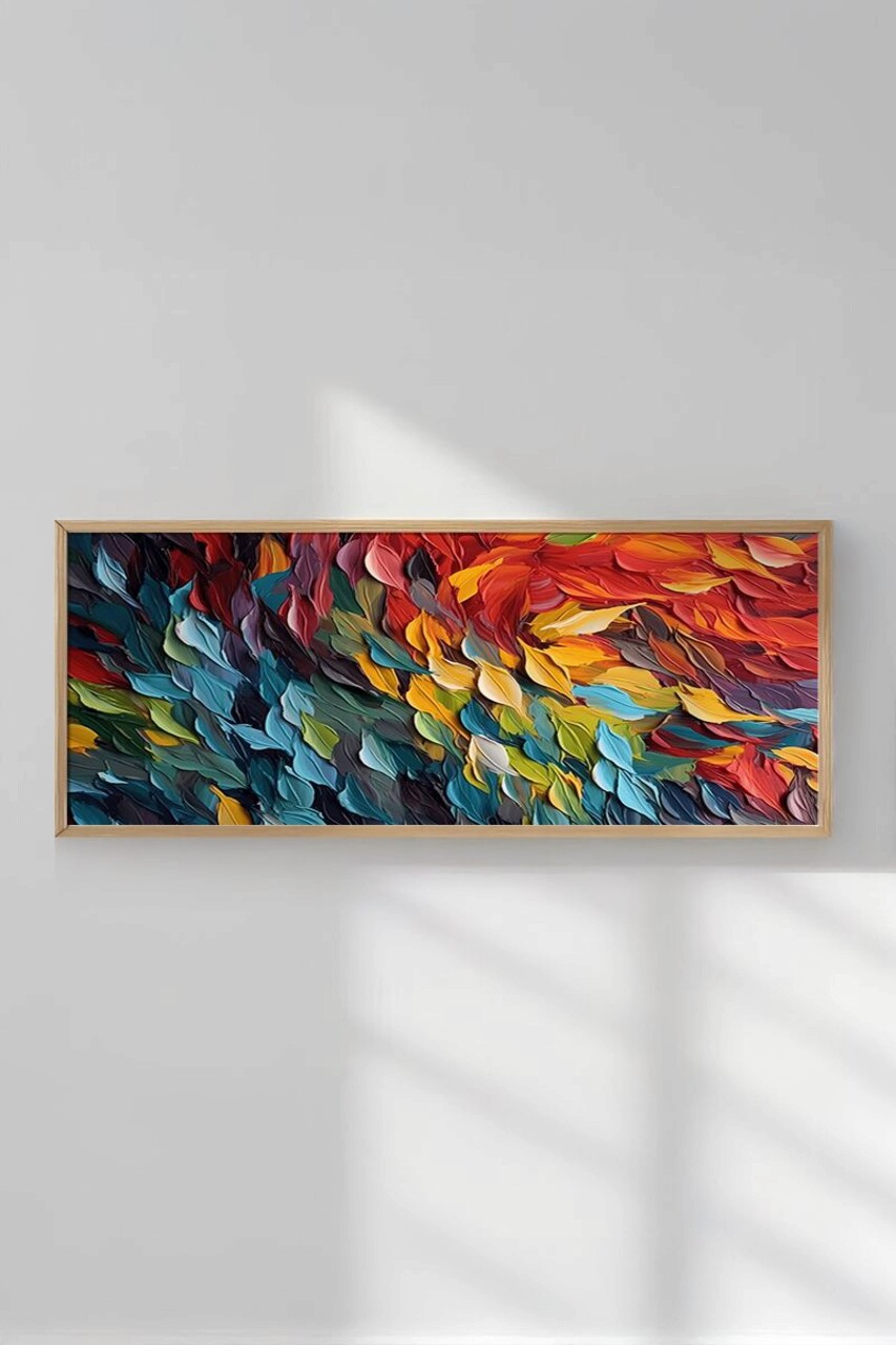 Tablou decorativ, Artsmdfyty28-50120, Vopsea: 100% MDF (grosime: 2,7 mm), Multicolor - view 4