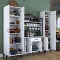 Dulap multifunctional, Rani, JE150, 220x198.6x40 cm, PAL, Alb