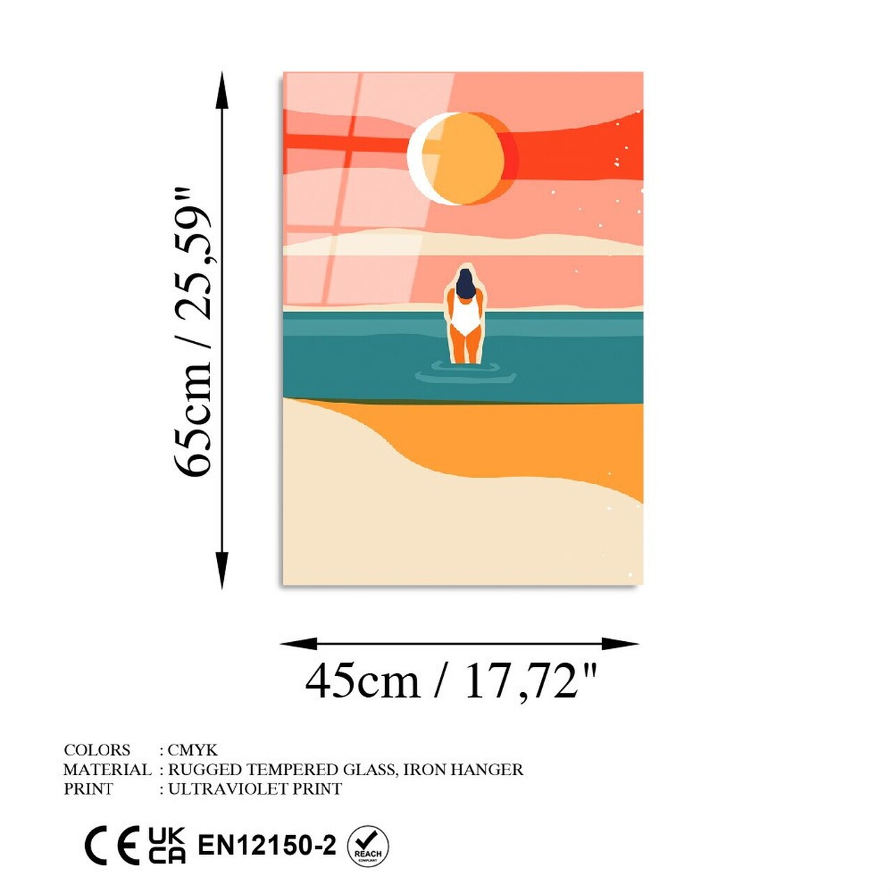 Tablou decorativ, UV-913, Dimensiune: 45 x 65 cm, Multicolor — imaginea 7