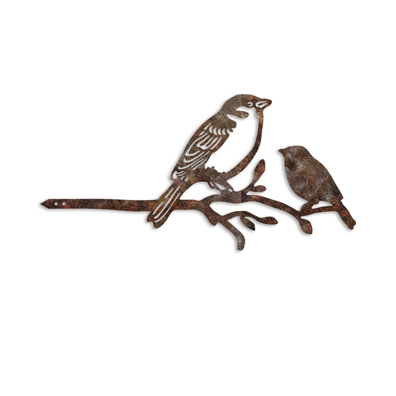 Obiect decorativ de grădină, Bird On The Branch 02, 40x20 cm, Maro - view 4