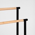 Suport pentru prosoape Fraz, Homla, 39x18x78 cm, metal/lemn, negru/natur