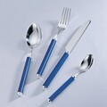 Set tacamuri 24 piese, Villeroy & Boch, Play!, inox, albastru
