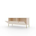 Comoda TV ADRK, Tili 2D, 120.6x40.8x50 cm, PAL laminat, bej