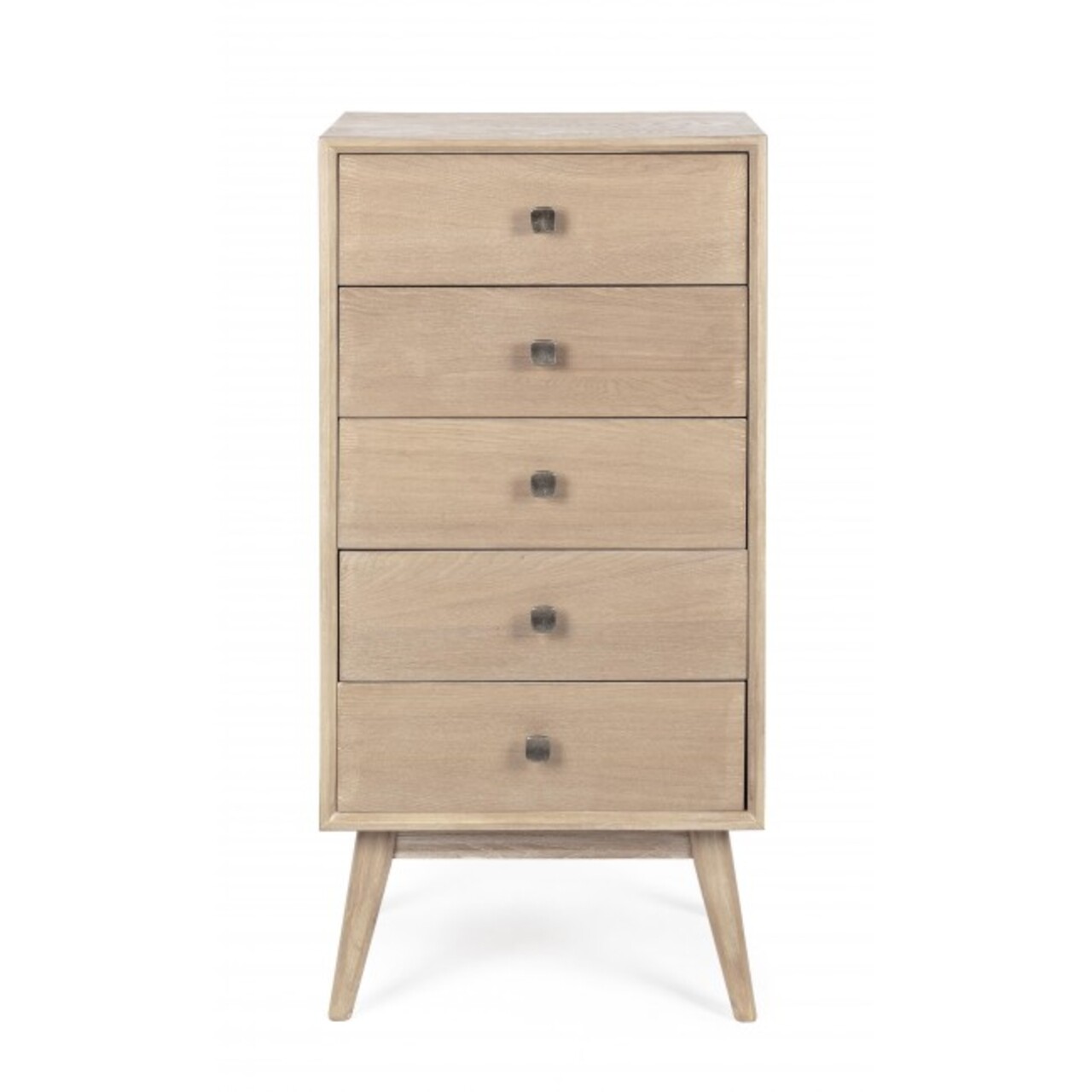 Comoda cu 5 sertare, Alannis, Bizzotto, 48x35x99 cm, MDF/lemn de frasin - 1 | YEO