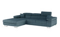 Coltar extensibil stanga 4 locuri ELTAP, Armd-69, Armando, 289x203x85 cm, lemn/poliester, albastru