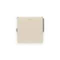 Suport hartie igienica, Brabantia, Soft Beige, 13.2x1.7x12.3 cm, otel, bej