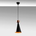 Lustra, Tatum, 584TTM1132, Metal, Negru/Cupru