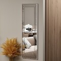 Oglinda decorativa, Siam, Neom, 40x120x2.2 cm, MDF , Alb