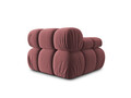 Modul stanga pentru canapea, 1 loc, Bellis-51, Micadoni Home, 94x94x70 cm, catifea, roz