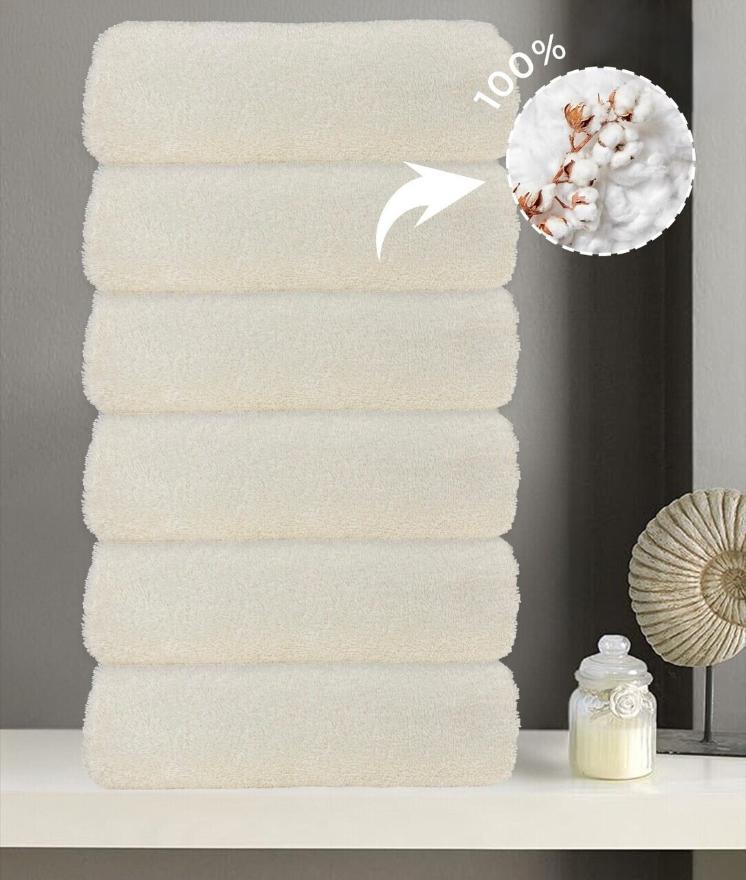 Set prosoape L'essentiel Maison Dz Bumbac Ecru