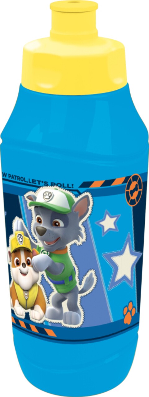 Bidon Sport Paw Patrol, Nickelodeon, 350 Ml, Plastic, Albastru