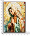 Tablou decorativ Madonna -A, Mauro Ferretti, 72x102 cm, lemn de pin/canvas pictat si lacuit, multicolor