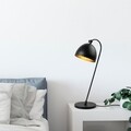 Lampa de masa, Acuka - 12292, Fulgor, 18 x 26 x 54 cm, 1 x E14, 40W, negru