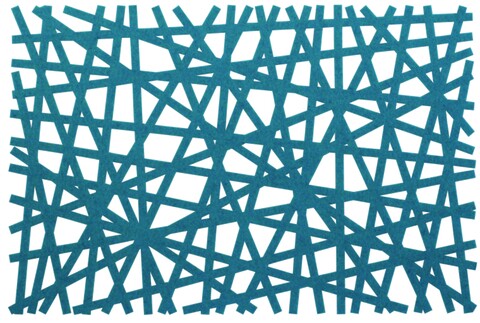 Suport farfurie pretty, ambition, 30x45 cm, plastic, albastru