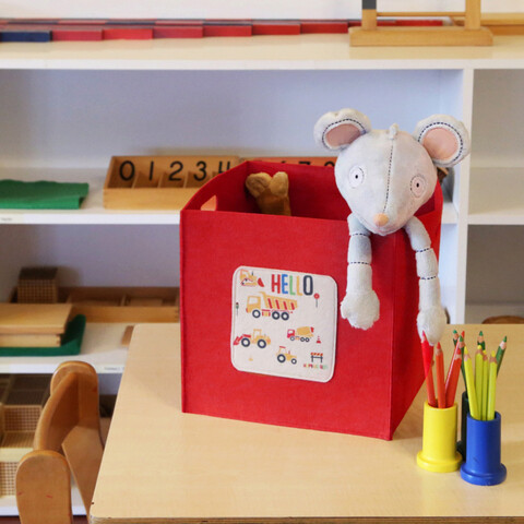 Organizator de birou, hmy, fetru, rosu