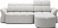 Coltar extensibil dreapta 3 locuri ELTAP, Beneth, 301x185x115 cm, lemn/poliester, gri deschis