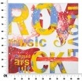 Tablou decorativ Rock Music, Mauro Ferretti, 100x100 cm, pictat manual, canvas/lemn de pin
