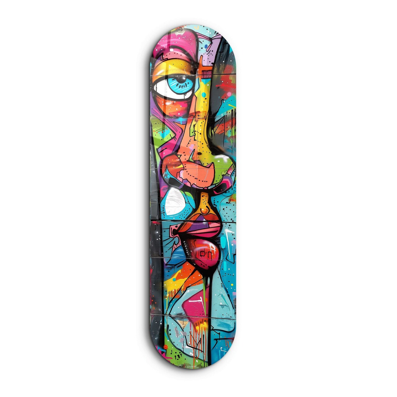 Tablou decorativ, Face Abstract, Dimensiune: 20 x 80 cm, Multicolor - view 6