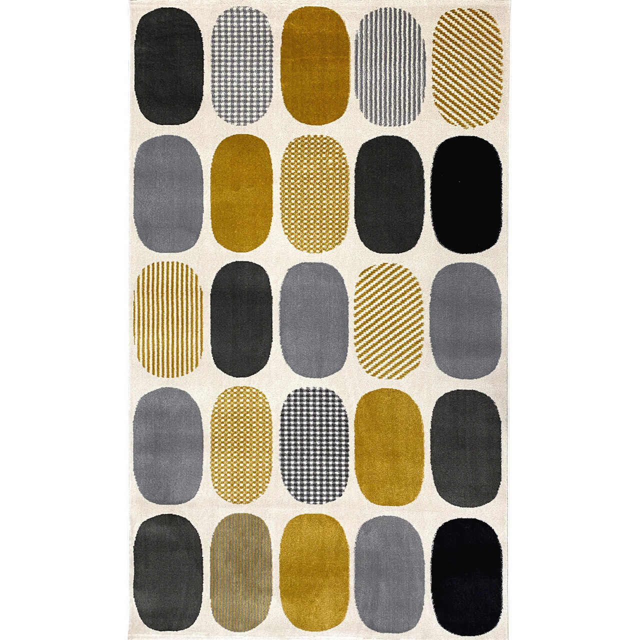 Covor, HE679 , 80x150 cm, Polipropilena, Crem / Galben - 1 | YEO