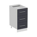 Dulap pentru bucatarie, Hanah Home, Minar, 40x87x58 cm, Alb / Antracit