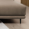 Coltar extensibil dreapta 4 locuri ELTAP, RT-20NU, Dalia, 289x190x95 cm, lemn/poliester, maro deschis