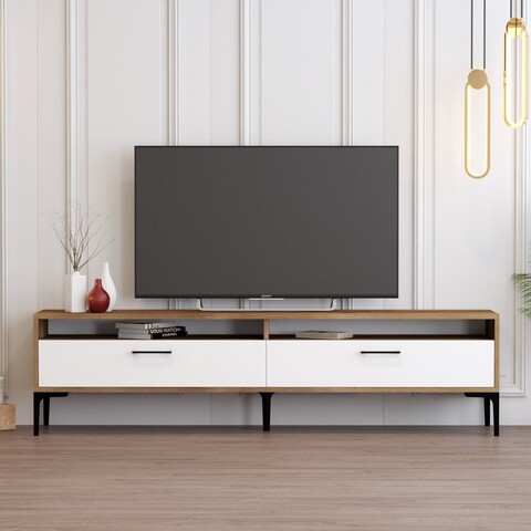 Comoda TV, Hommy Craft, Istanbul 2, 180x35x47 cm, PAL, Nuc/Alb