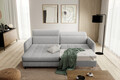 Coltar extensibil stanga 3 locuri ELTAP, LT-03RAQ, Gomsi, 228x165x100 cm, lemn/poliester, gri deschis