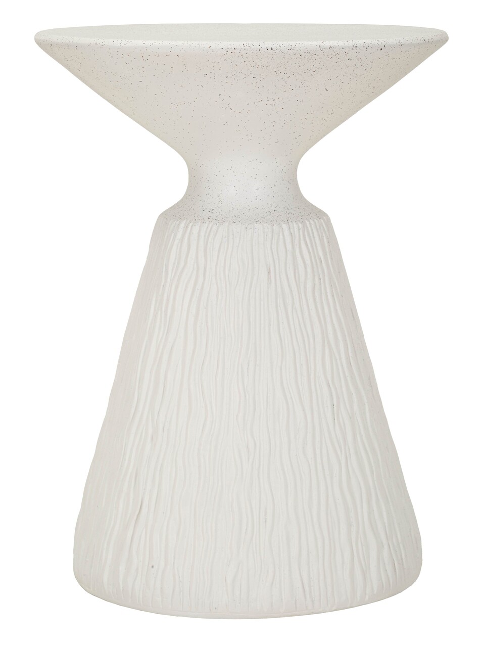 Masuta de cafea, Mauro Ferretti, Cone, 40x53 cm, utilizare interior / exterior,  oxid de magneziu, crem - imagine 7