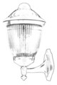 Lampa de exterior, Avonni, 685AVN1363, Plastic ABS, Negru