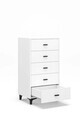 Dulap, Hanah Home, Riva, 60x112x45 cm, Alb