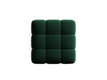Taburet, Bellis-51, Micadoni Home, 94x94x43 cm, catifea, verde bottle