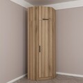 Dulap pentru haine, Minerva, Kale Oak, 74x255x52 cm, PAL, Stejar