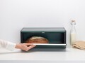 Cutie depozitare paine, Brabantia, Fall Front Pine Green, 46.5 x 18.7 cm, inox