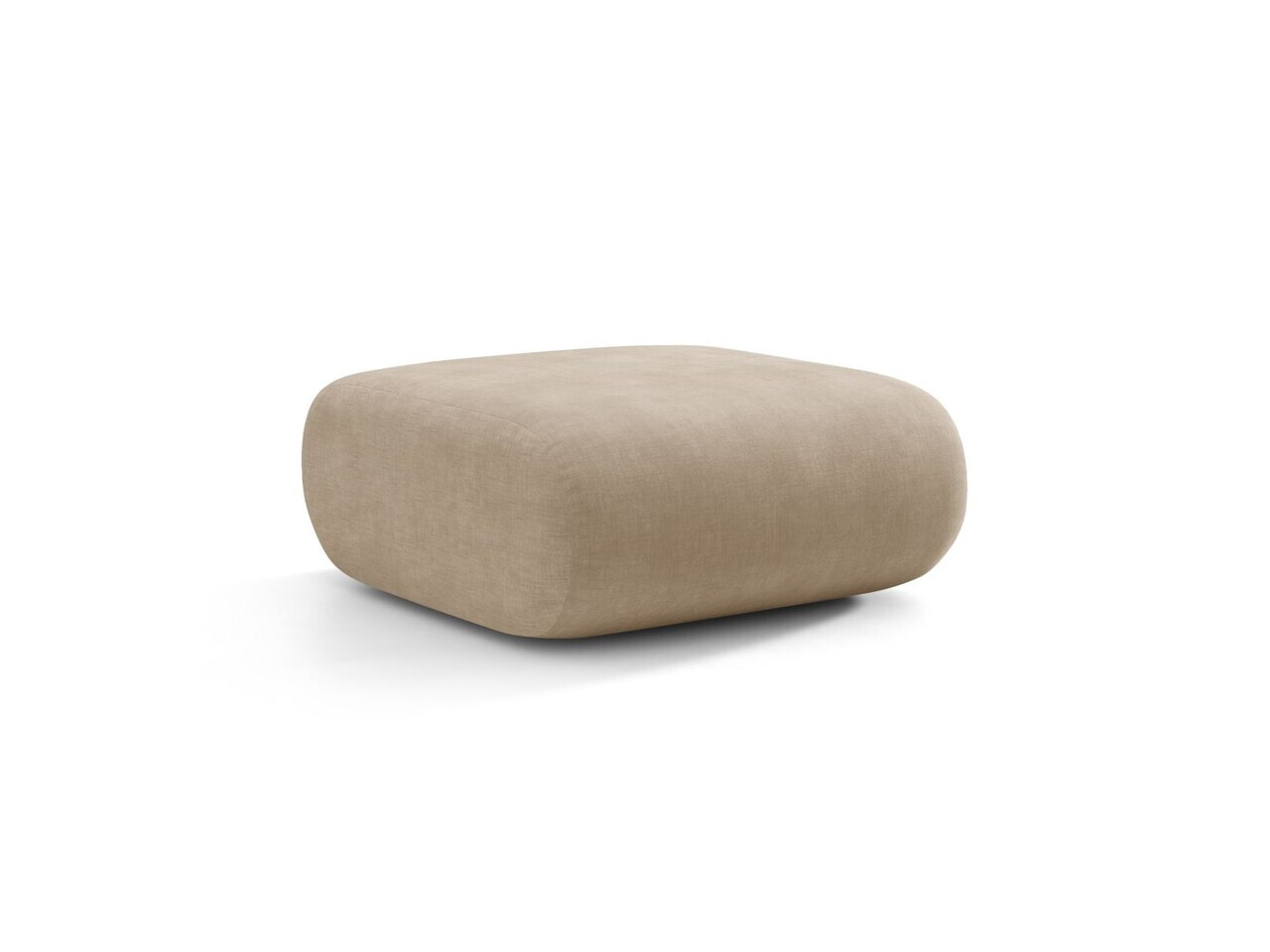 Taburet, Neo, Micadoni Home, 60x85x44 cm, tesatura Chenille, bej inchis — imaginea 3