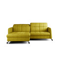 Coltar extensibil stanga 3 locuri ELTAP, Lore-49, Lorelle, 225x160x105 cm, lemn/poliester, galben