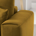 Coltar extensibil dreapta 4 locuri ELTAP, RT-45NU, Dalia, 289x190x95 cm, lemn/poliester, mustar