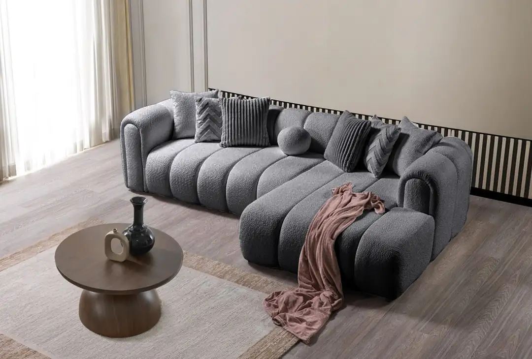 Coltar, Atelier del Sofa, 752EST1318, Frame: 70% HORNBEAM/30% MELAMINE COATED CHIPBOARD, Gri inchis