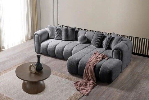 Coltar, Atelier del Sofa, 752EST1318, Frame: 70% HORNBEAM/30% MELAMINE COATED CHIPBOARD, Gri inchis