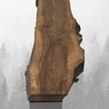 Comoda TV, Massive Design, Calla, 193 x 46 x 40 cm,  lemn de nuc, nuc