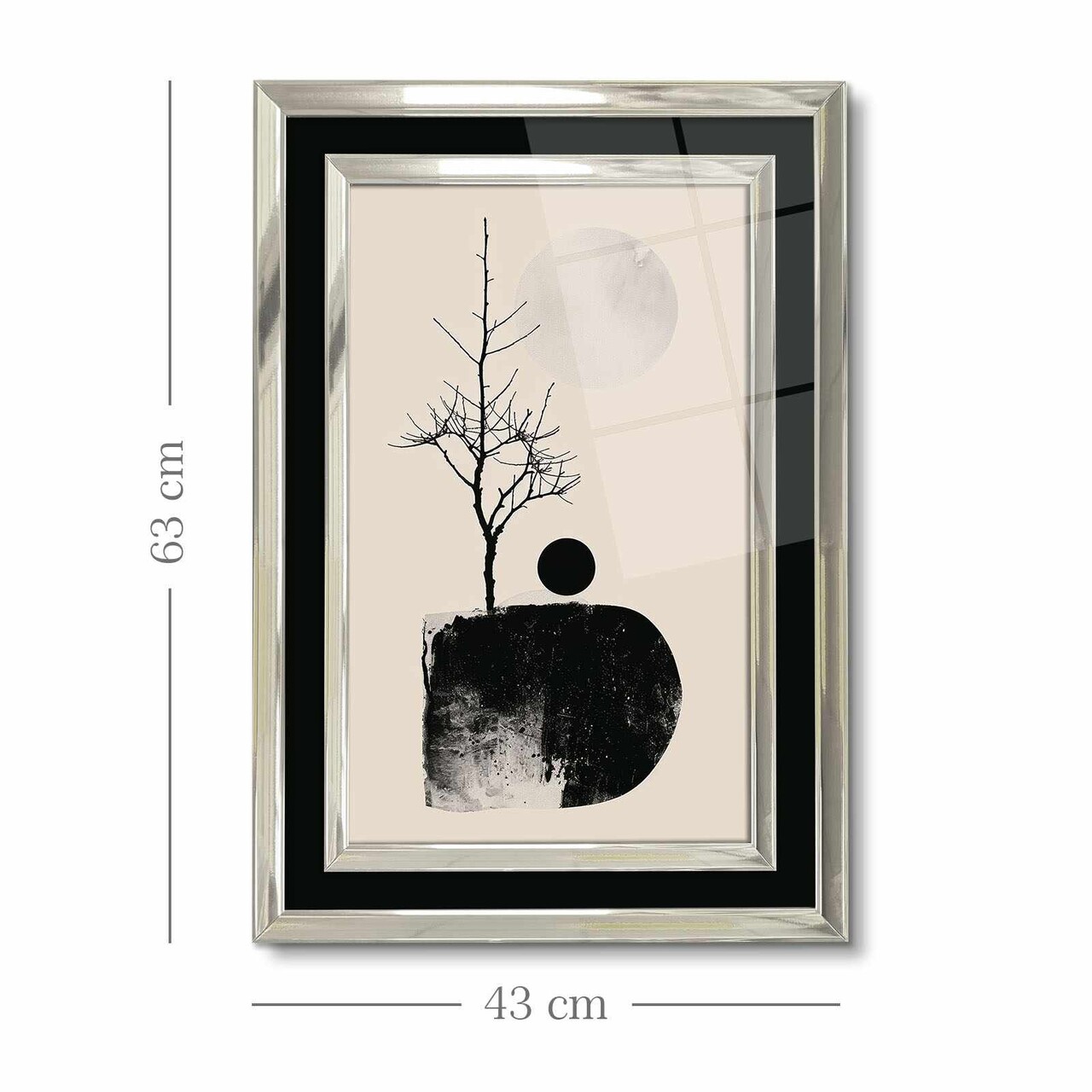 Tablou decorativ, 4363Kromgumusct, Cadru: 100% LEMN MASIV (Grosime: 2,5 cm), Multicolor - view 5