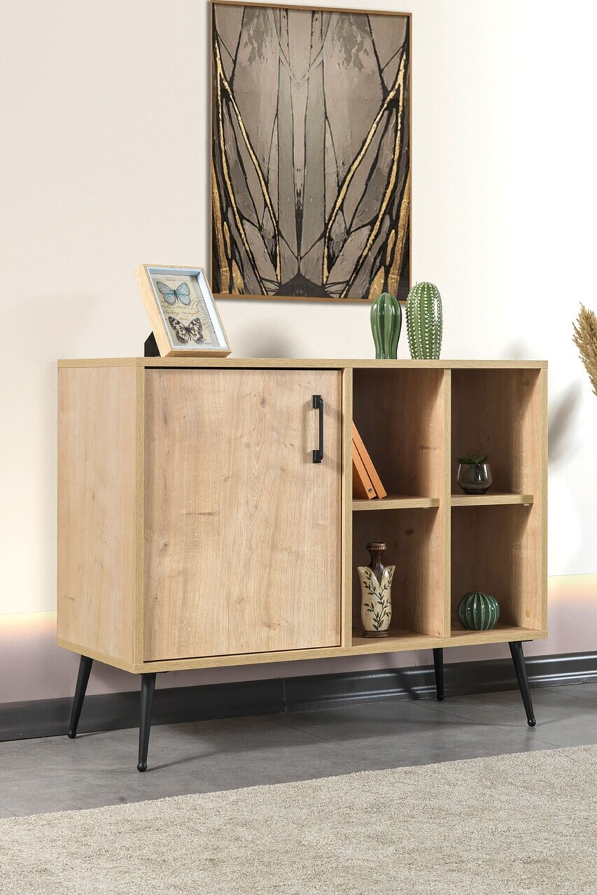 Consola, Hanah Home, Şile 4108, 100x83x44 cm, PAL, Maro — imaginea 4