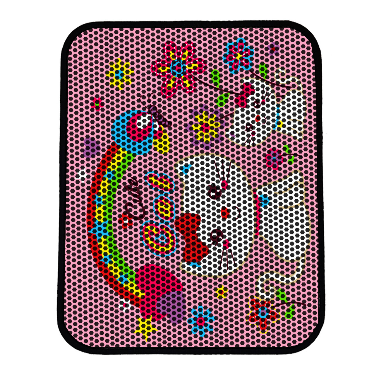 Covoras litiera pentru colectarea granulelor de nisip, Paws &amp; Whiskers, Nrszn0047, 50% PVC/50% poliester, Multicolor - view 2