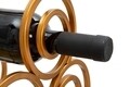 Suport pentru sticle de vin Glam Ring, Mauro Ferretti, 6 sticle, 36 x 33.54 cm, fier, auriu