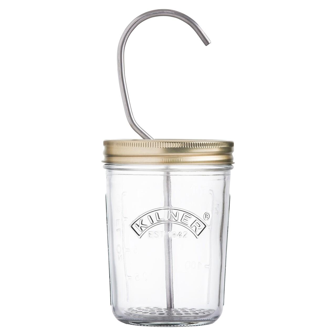 Recipient Preparare Maioneza, Kilner, Mora, 0.33 L, Sticla, Transparent