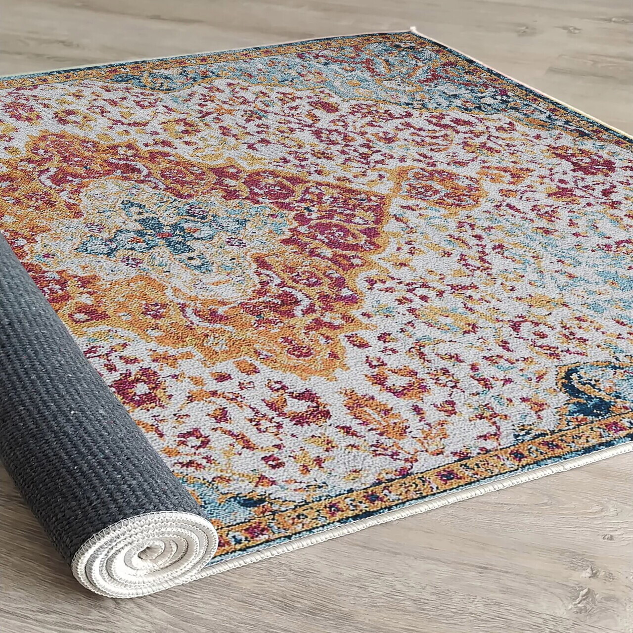 Covor, Woopamuk176, 100x150 cm, Bumbac/Poliester, Multicolor - view 3