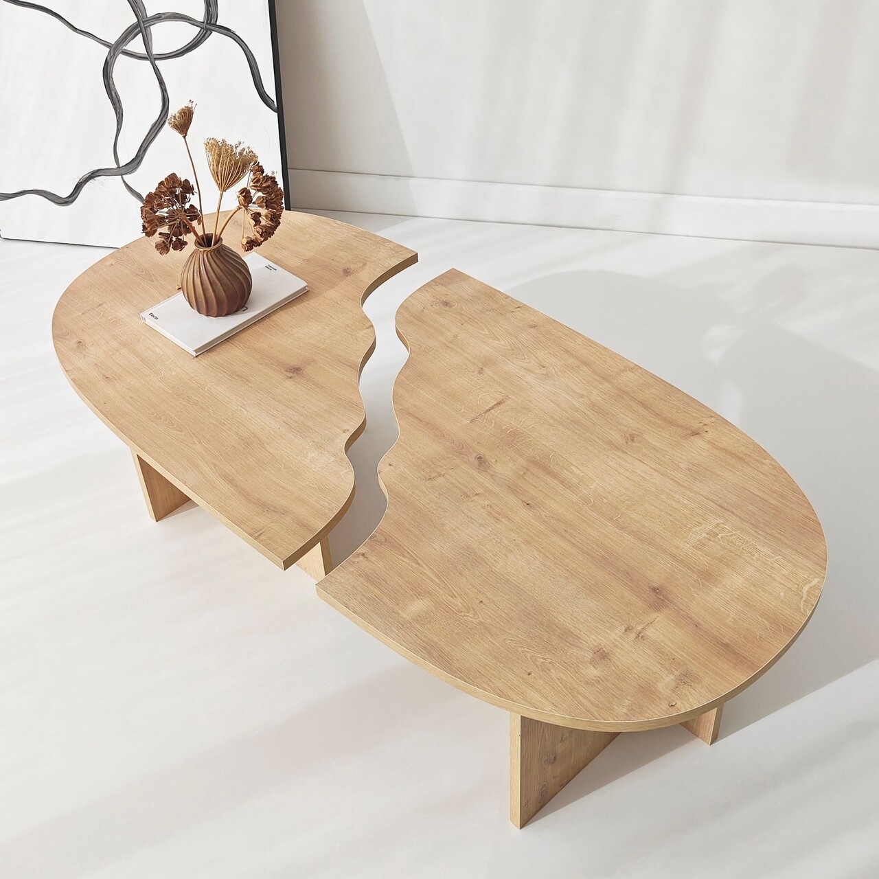 Masuta de cafea, Hanah Home, Missisipi, 120x38x60 cm, Maro - view 8