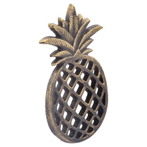 Suport pentru vase fierbinti, Pineapple, Creaciones Meng, 12x20 cm, fier