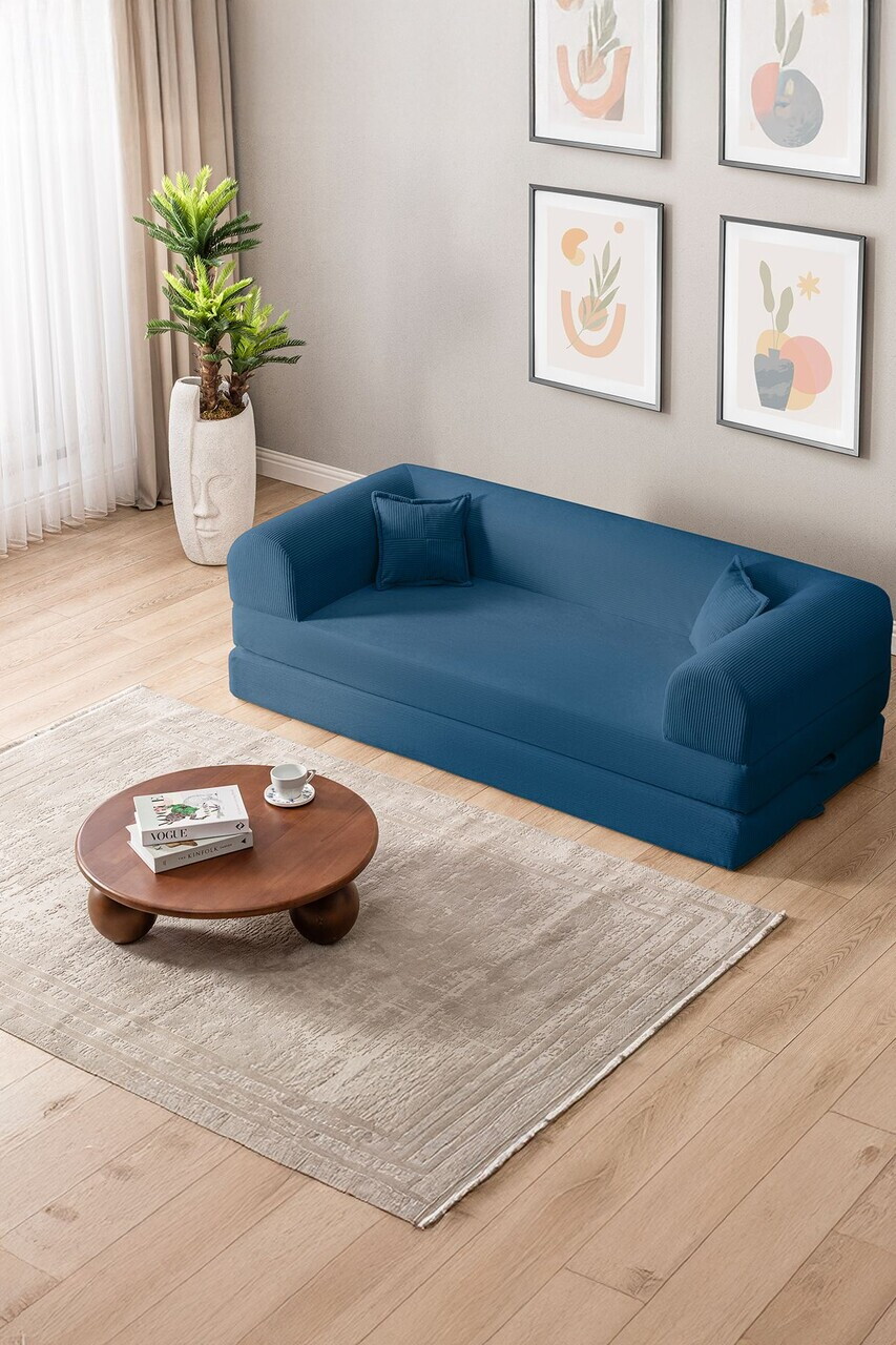 Canapea extensibila 3 locuri, Atelier del Sofa, 118FVL1302, Tesatura plus reiata, Albastru - view 3